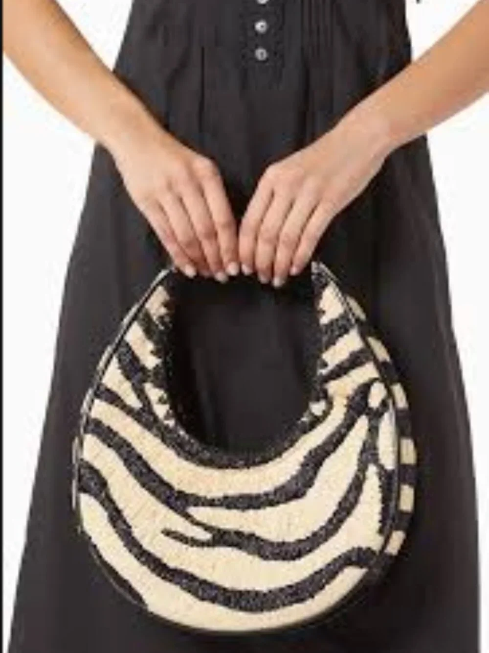 STAUD Moon Raffia Tote